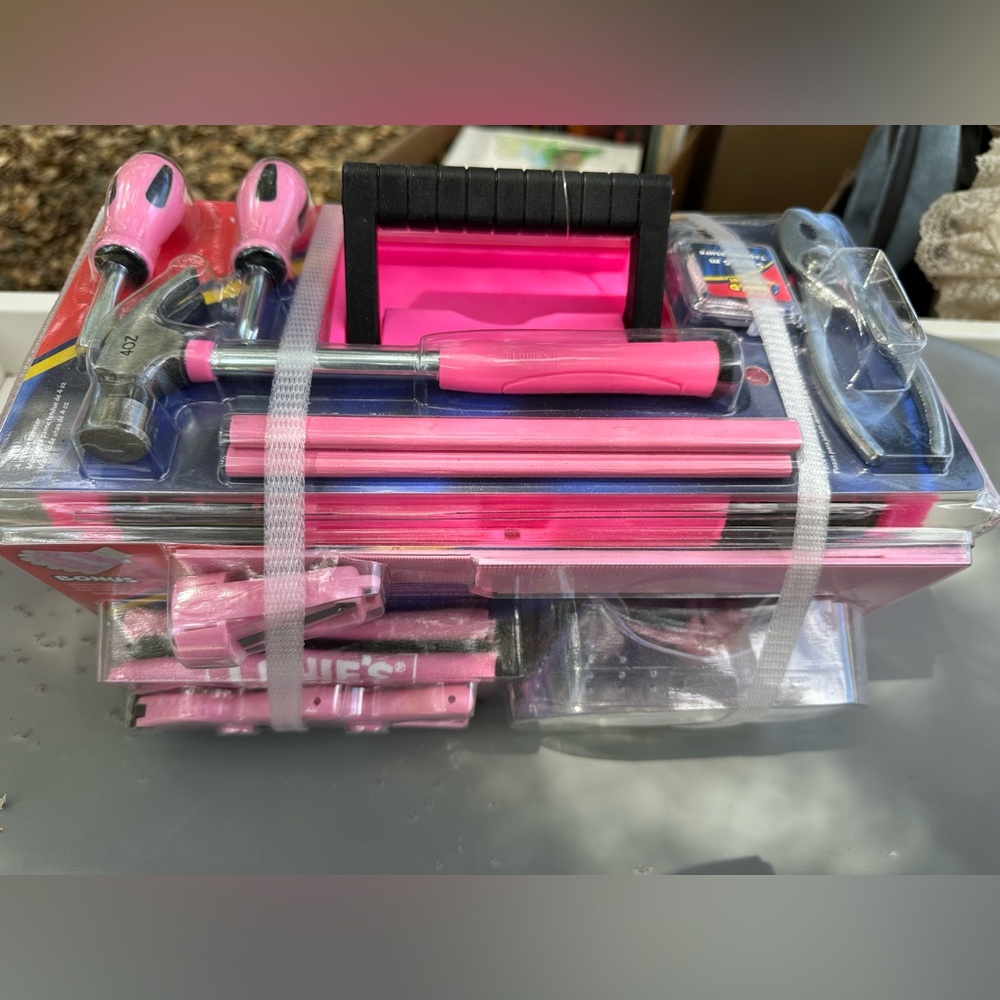 Build and Grow Pink Toolbox Set